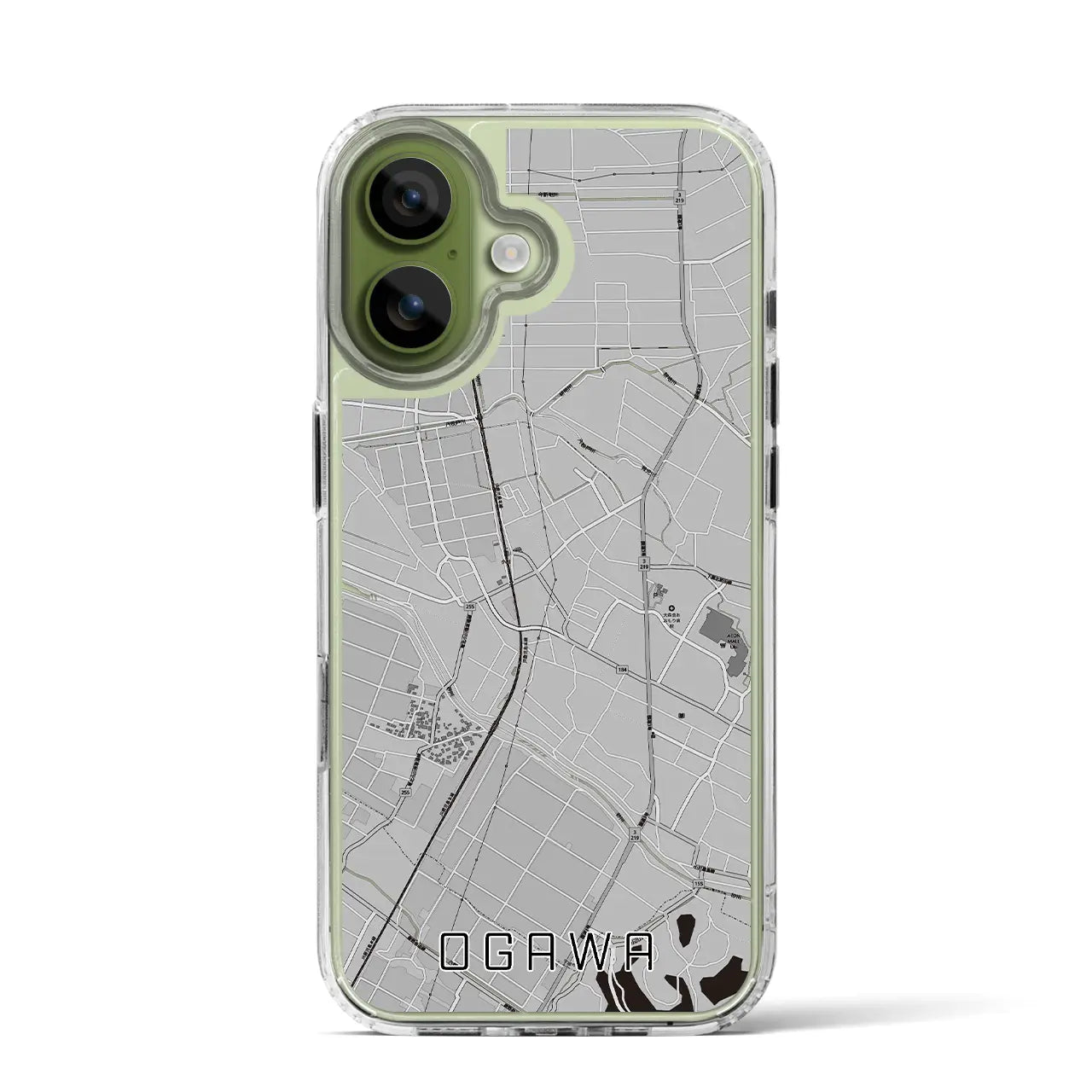 【小川（熊本県）】地図柄iPhoneケース（MagSafeタイプ）