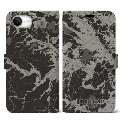 【小川（埼玉県）】地図柄iPhoneケース（手帳タイプ）