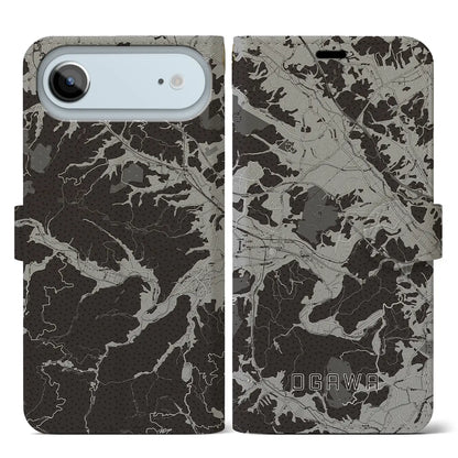 【小川（埼玉県）】地図柄iPhoneケース（手帳タイプ）