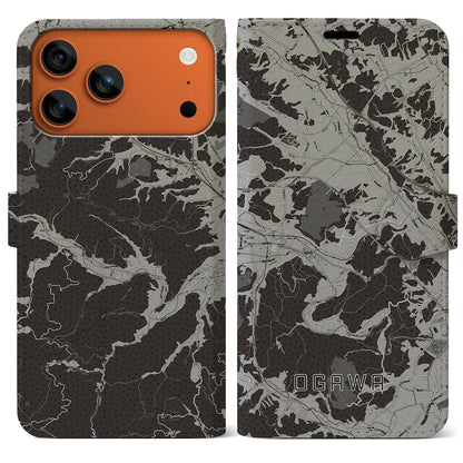 【小川（埼玉県）】地図柄iPhoneケース（手帳タイプ）