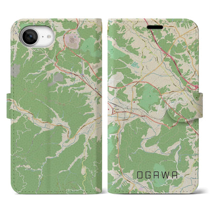 【小川（埼玉県）】地図柄iPhoneケース（手帳タイプ）