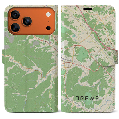 【小川（埼玉県）】地図柄iPhoneケース（手帳タイプ）