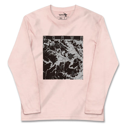【小川（埼玉県）（埼玉県）】地図柄ロングスリーブTシャツ