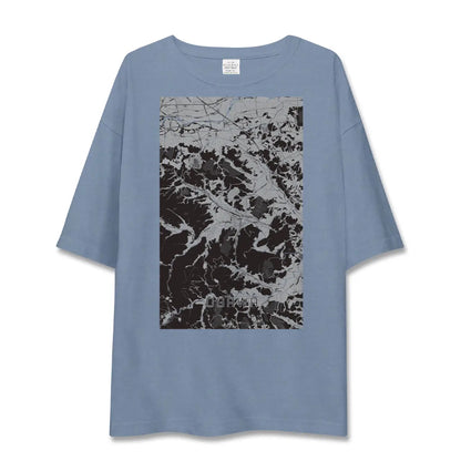 【小川（埼玉県）（埼玉県）】地図柄ビッグシルエットTシャツ