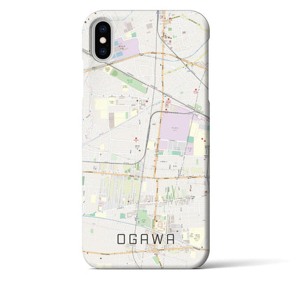 【小川（東京都）】地図柄iPhoneケース（バックカバータイプ）