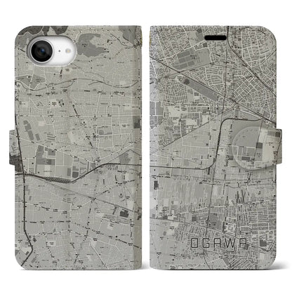 【小川（東京都）】地図柄iPhoneケース（手帳タイプ）