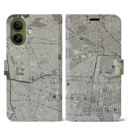 【小川（東京都）】地図柄iPhoneケース（手帳タイプ）