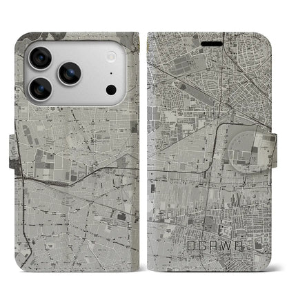 【小川（東京都）】地図柄iPhoneケース（手帳タイプ）