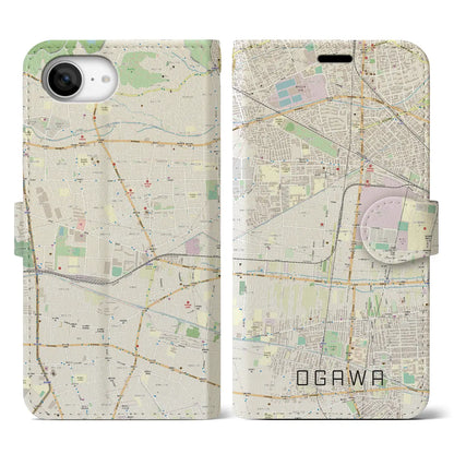 【小川（東京都）】地図柄iPhoneケース（手帳タイプ）