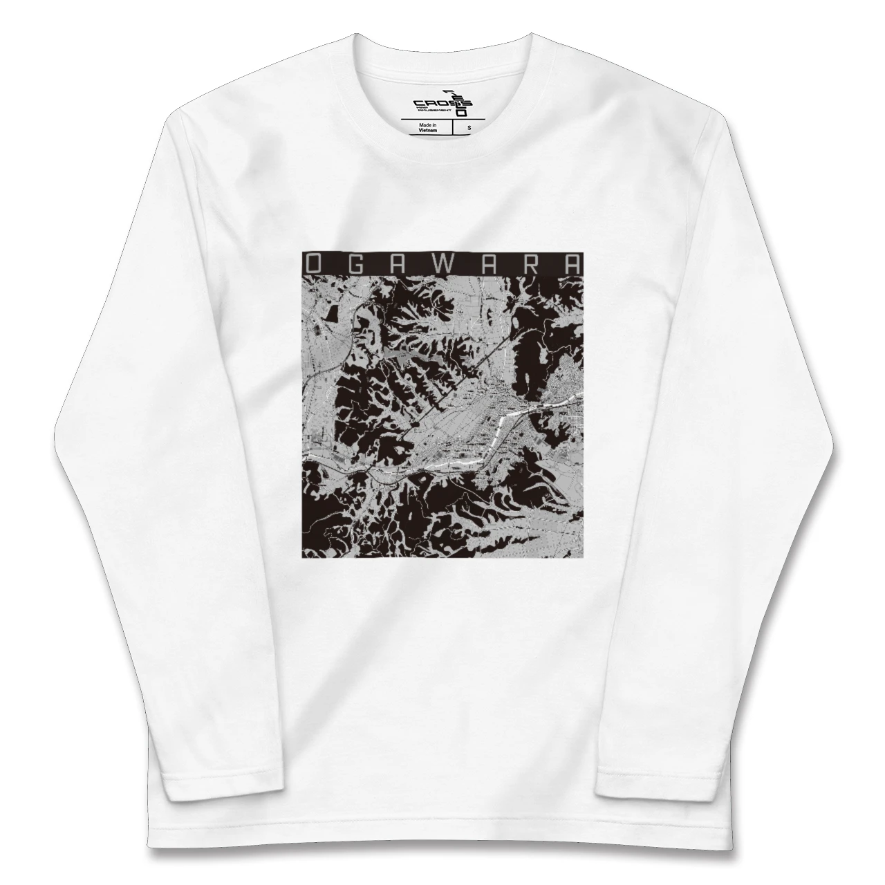 【大河原（宮城県）】地図柄ロングスリーブTシャツ