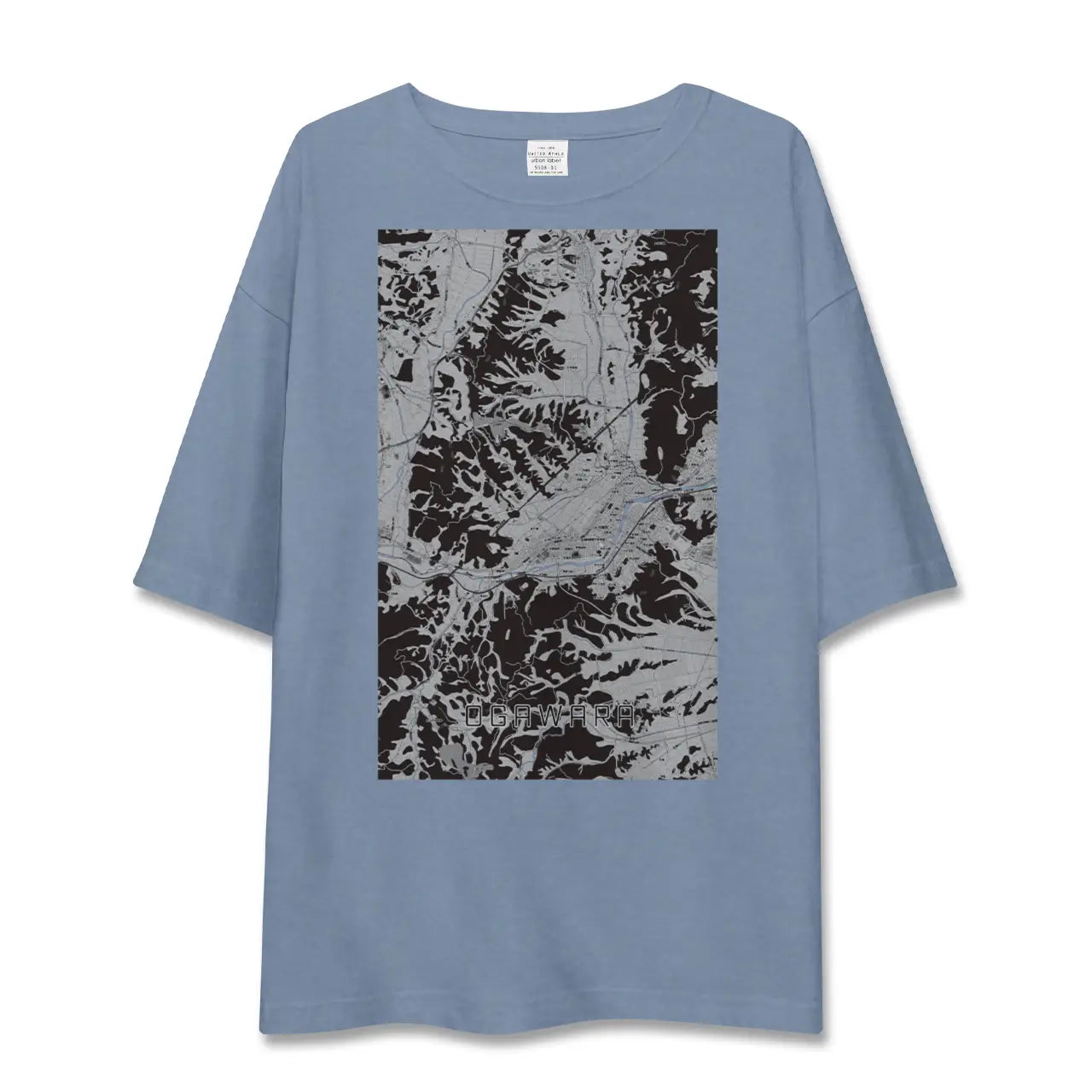 【大河原（宮城県）】地図柄ビッグシルエットTシャツ