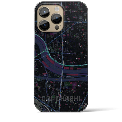 【扇大橋（東京都）】地図柄iPhoneケース（バックカバータイプ）