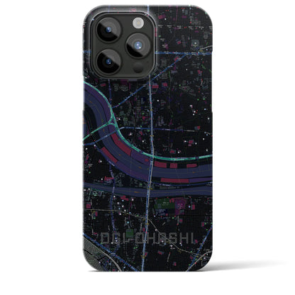 【扇大橋（東京都）】地図柄iPhoneケース（バックカバータイプ）