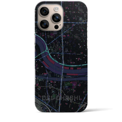 【扇大橋（東京都）】地図柄iPhoneケース（バックカバータイプ）