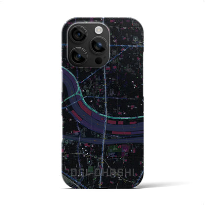 【扇大橋（東京都）】地図柄iPhoneケース（バックカバータイプ）