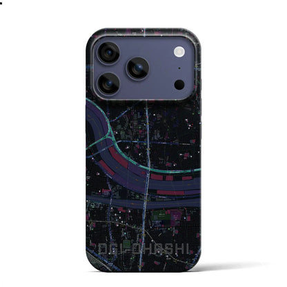 【扇大橋（東京都）】地図柄iPhoneケース（バックカバータイプ）