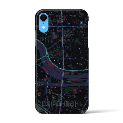 【扇大橋（東京都）】地図柄iPhoneケース（バックカバータイプ）