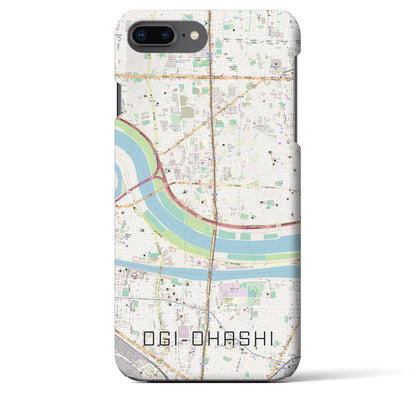 【扇大橋（東京都）】地図柄iPhoneケース（バックカバータイプ）