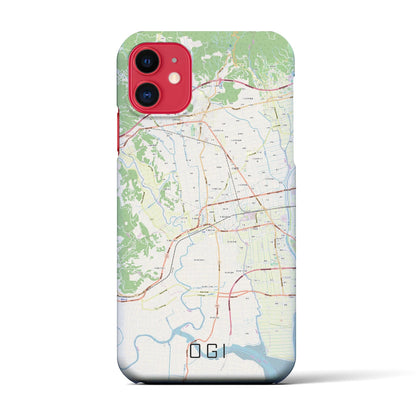 【小城（佐賀県）】地図柄iPhoneケース（バックカバータイプ）