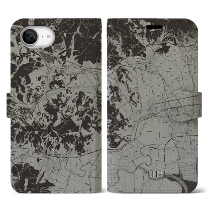 【小城（佐賀県）】地図柄iPhoneケース（手帳タイプ）