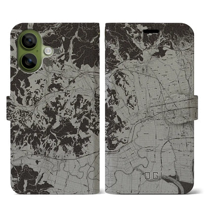 【小城（佐賀県）】地図柄iPhoneケース（手帳タイプ）