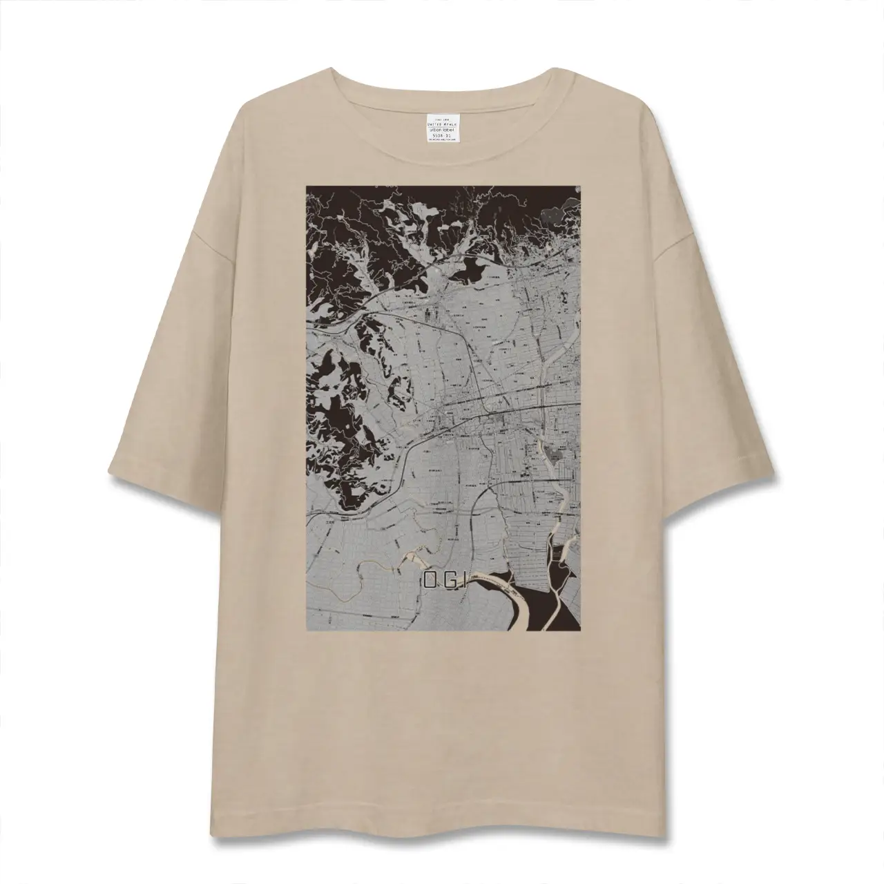 【小城（佐賀県）】地図柄ビッグシルエットTシャツ