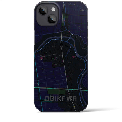 【荻川（新潟県）】地図柄iPhoneケース（バックカバータイプ）