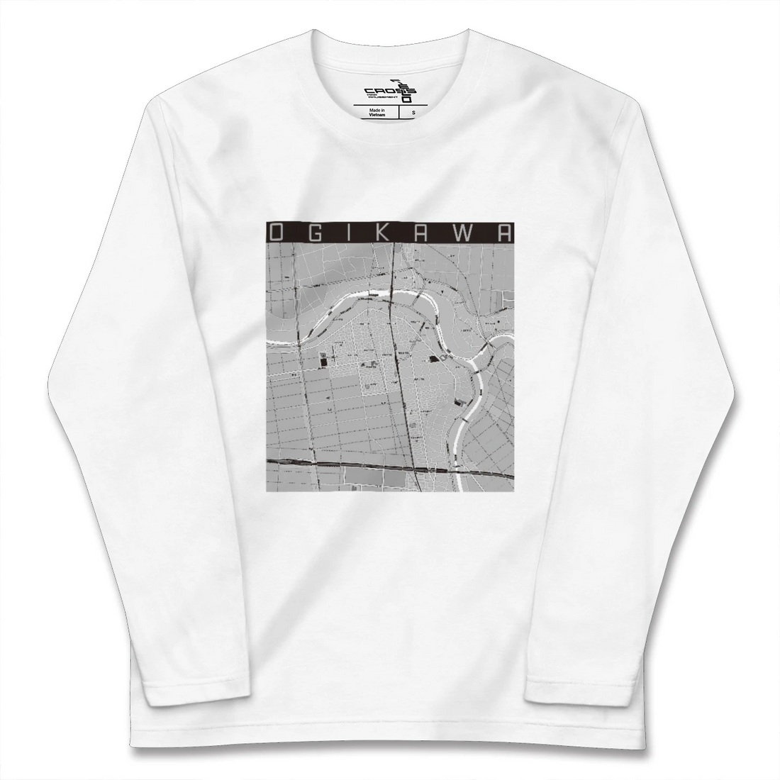 【荻川(新潟県)】地図柄ロングスリーブTシャツ