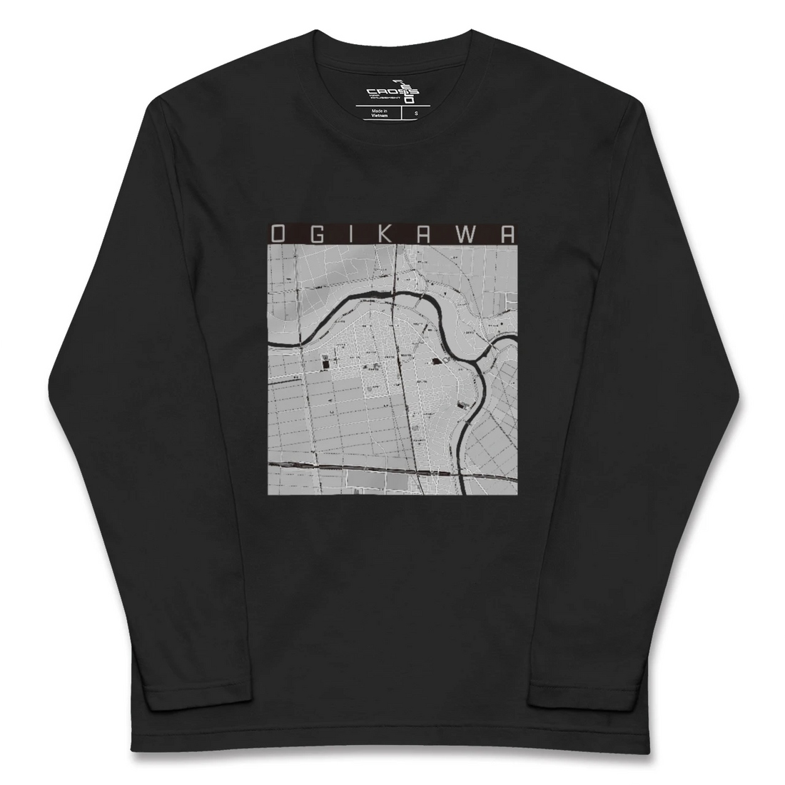 【荻川(新潟県)】地図柄ロングスリーブTシャツ