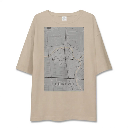 【荻川（新潟県）】地図柄ビッグシルエットTシャツ