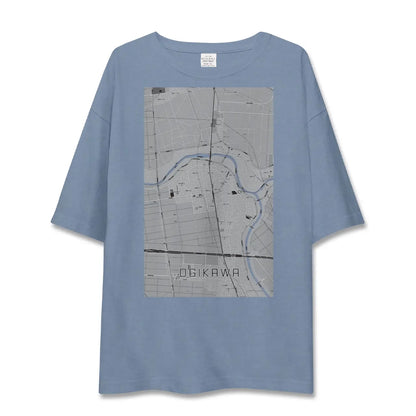 【荻川（新潟県）】地図柄ビッグシルエットTシャツ