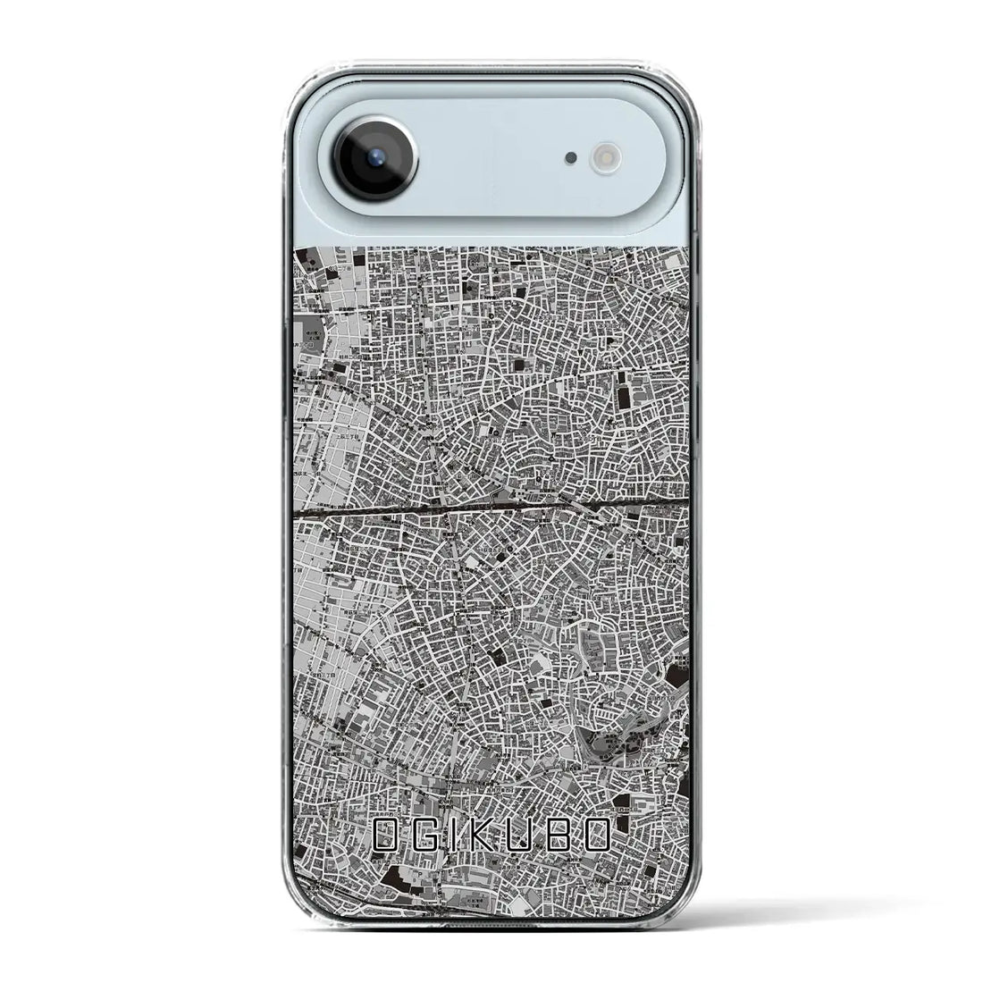 【荻窪2(東京都)】地図柄iPhoneケース(クリアタイプ)モノトーン・iPhone 17 Pro Max 用