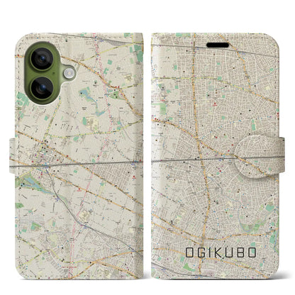 【荻窪2（東京都）】地図柄iPhoneケース（手帳タイプ）