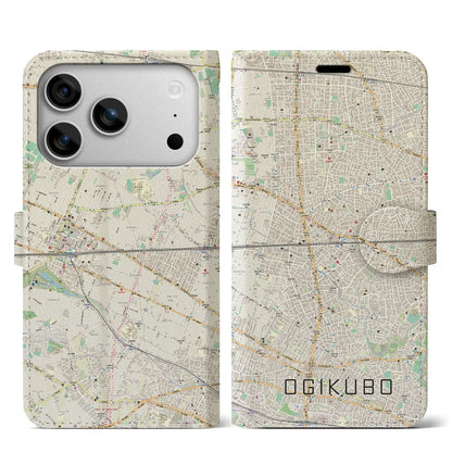 【荻窪2（東京都）】地図柄iPhoneケース（手帳タイプ）