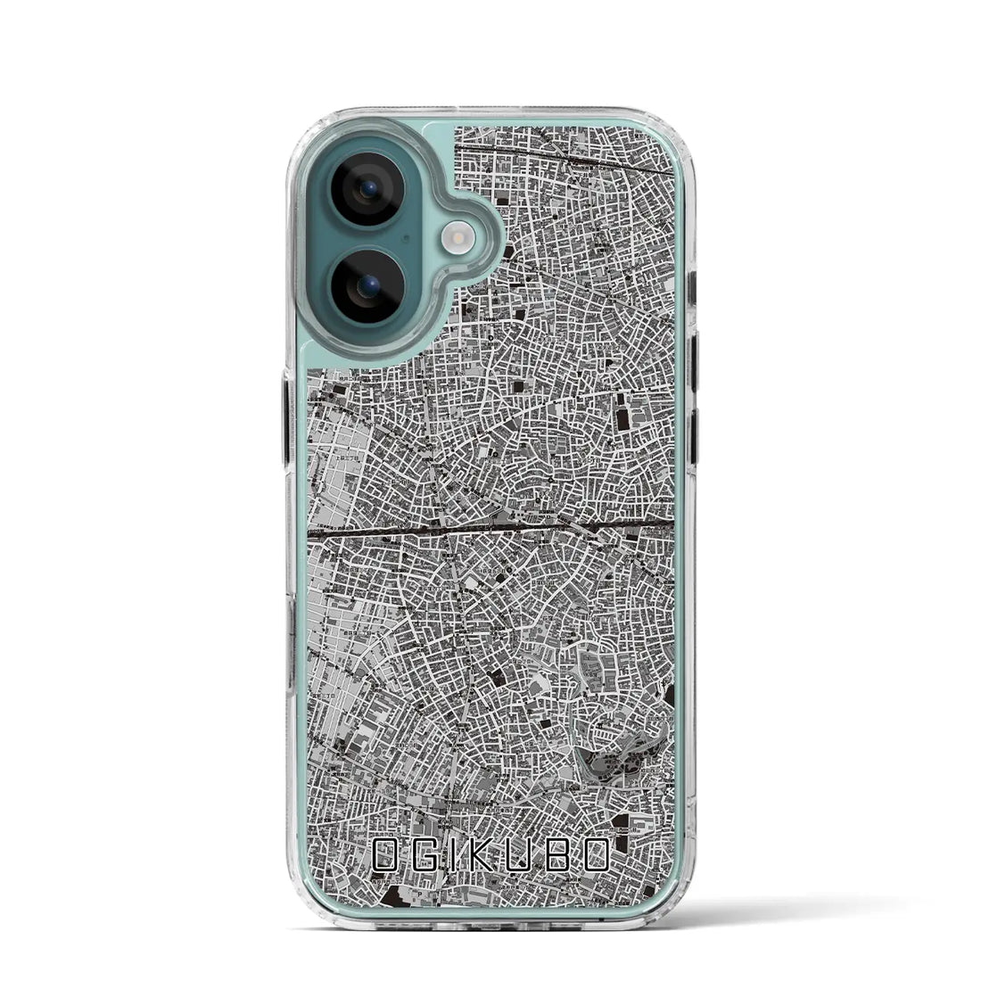 【荻窪2（東京都）】地図柄iPhoneケース（MagSafeタイプ）モノトーン・iPhone 16 Pro 用