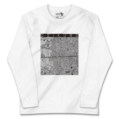 【荻窪2（東京都）】地図柄ロングスリーブTシャツ