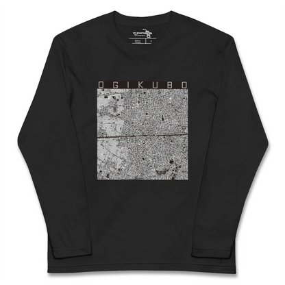 【荻窪2（東京都）】地図柄ロングスリーブTシャツ