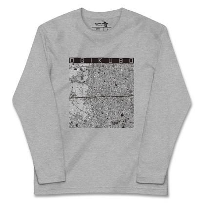 【荻窪2（東京都）】地図柄ロングスリーブTシャツ