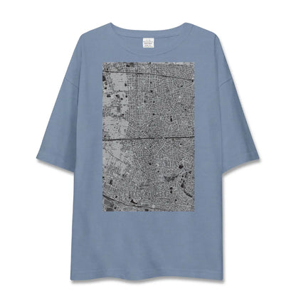 【荻窪2（東京都）】地図柄ビッグシルエットTシャツ