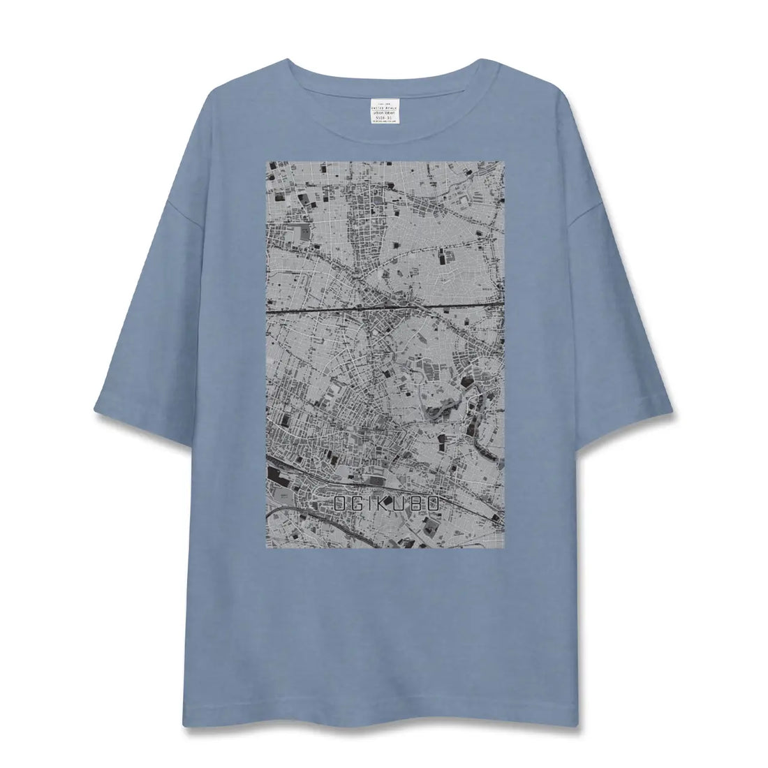 【荻窪(東京都)】地図柄ビッグシルエットTシャツ