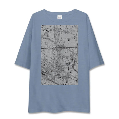 【荻窪（東京都）】地図柄ビッグシルエットTシャツ