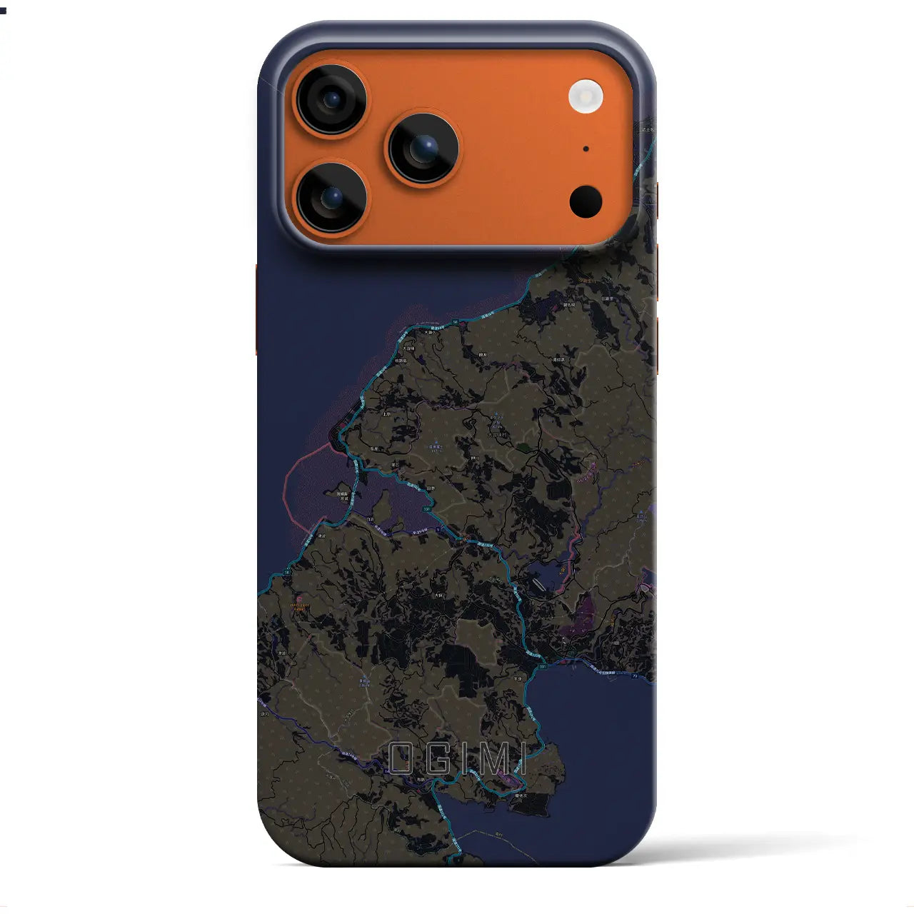 【大宜味（沖縄県）】地図柄iPhoneケース（バックカバータイプ）