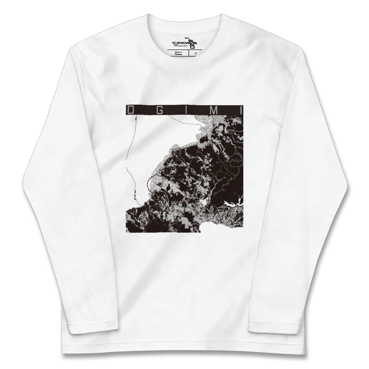 【大宜味（沖縄県）】地図柄ロングスリーブTシャツ