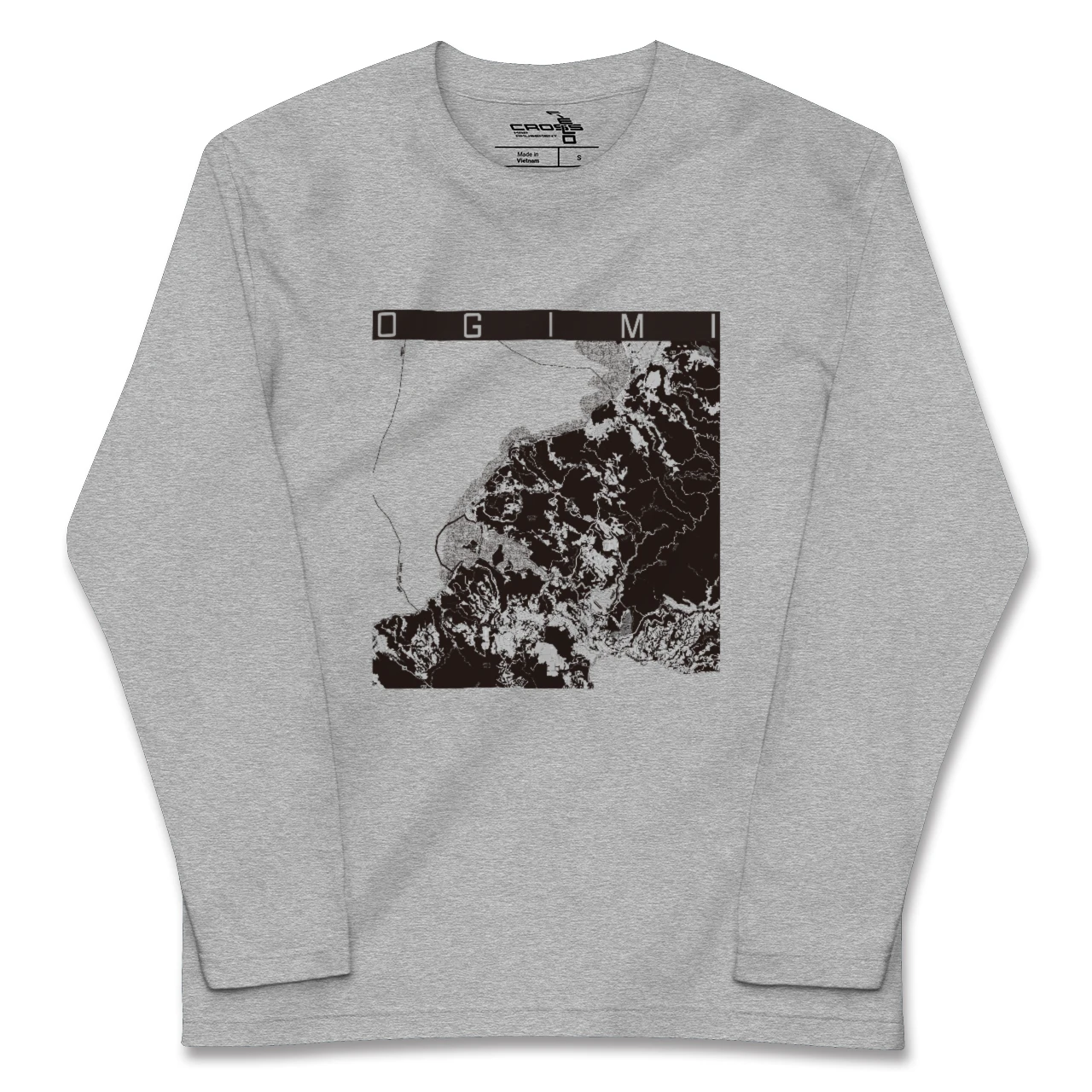 【大宜味（沖縄県）】地図柄ロングスリーブTシャツ
