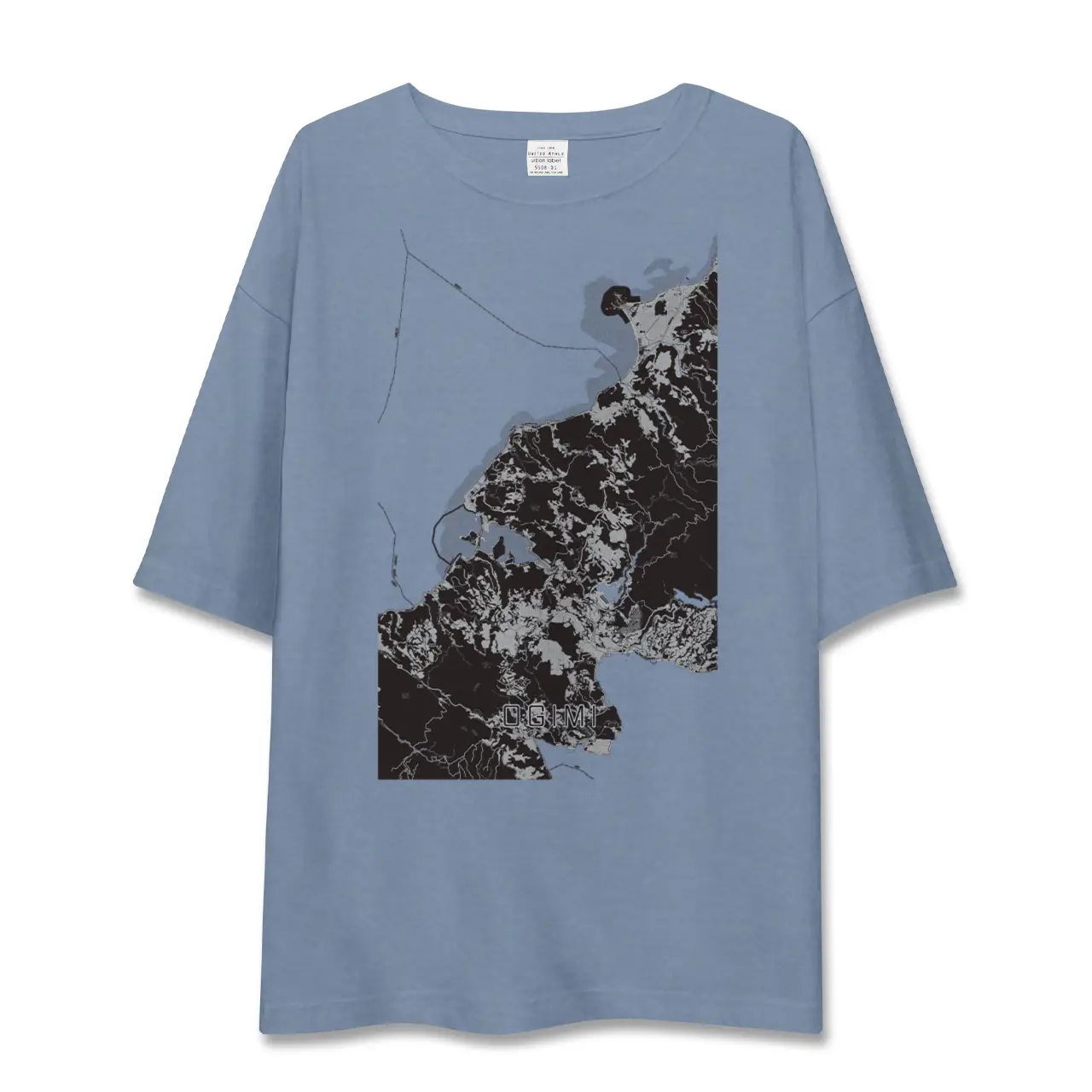 【大宜味（沖縄県）】地図柄ビッグシルエットTシャツ