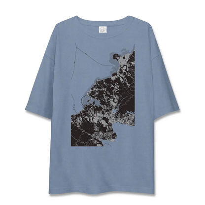 【大宜味（沖縄県）】地図柄ビッグシルエットTシャツ