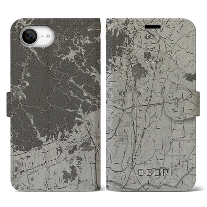 【小郡（福岡県）】地図柄iPhoneケース（手帳タイプ）