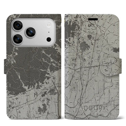 【小郡（福岡県）】地図柄iPhoneケース（手帳タイプ）