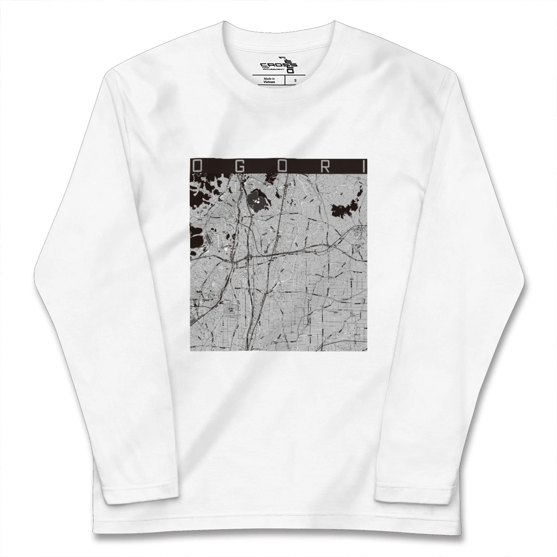 【小郡(福岡県)】地図柄ロングスリーブTシャツ
