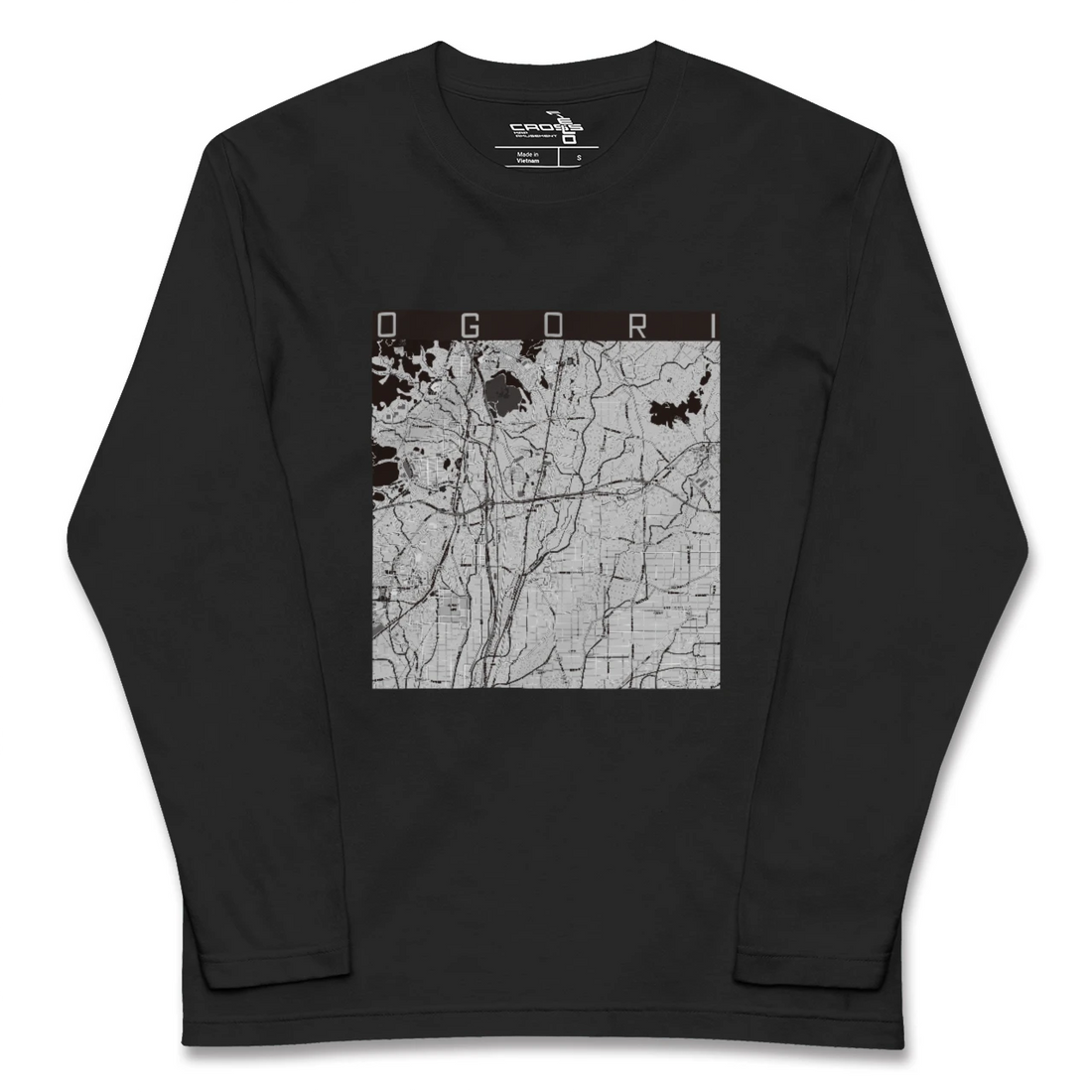 【小郡(福岡県)】地図柄ロングスリーブTシャツ